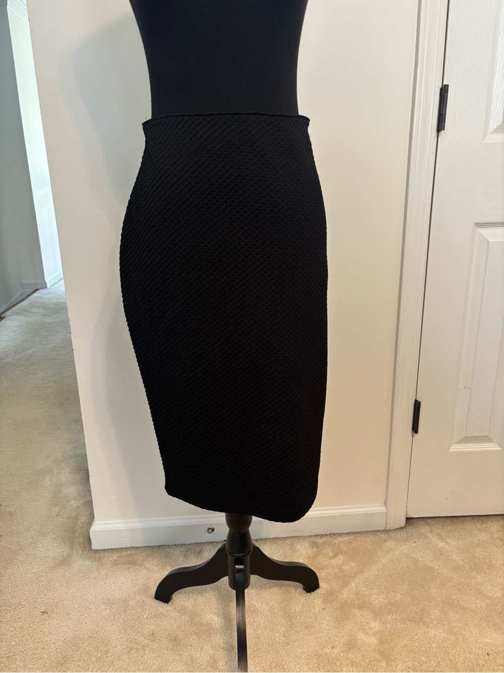 Apt. 9 Black Textured Pencil Skirt
